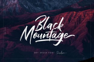 Black Mountage: A Versatile Brush Font for Design and Branding