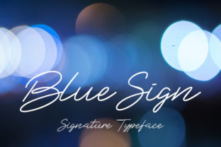 Blue Sign Font: A Modern Choice for Creative Projects