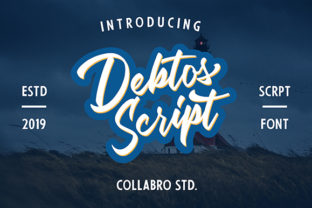 Debtos Script: A Hand-Drawn Font with Vintage Charm