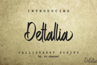 Dettallia: A Versatile Calligraphy Font for Modern Design