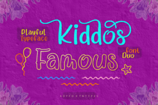 Kiddos Famous: A Playful Script Font for Creative Expression