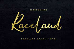 Raceland: A Signature Font with Elegant Readability
