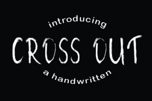 The Cross Out Font: A Handwritten Touch for Modern Design