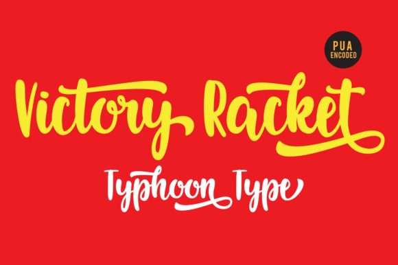 Victory Racket Script Font
